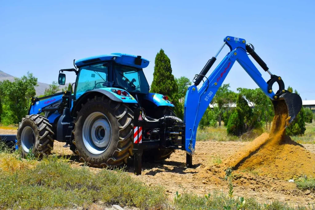 بیل عقب(بکهو)تراکتوری دقایق اراک-MSD BACKHOE LOADER